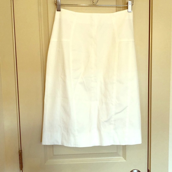 Piazza Sempione white knee-length skirt - Picture 1 of 4